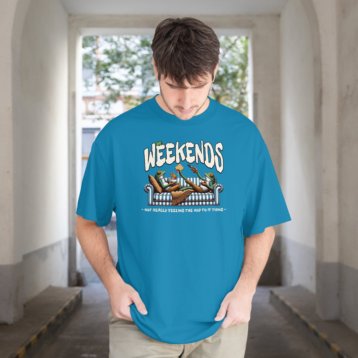 Best selling graphic tee – Weekend design in bold white print | Cool Lids