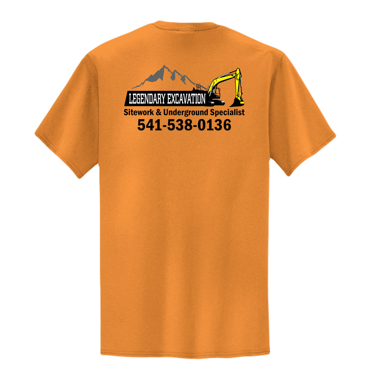 Safety Orange - PC55P - BACK